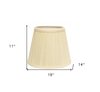 19" Ivory Empire Slanted Broadcloth Lampshade