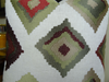 Plutus Earth Crust White Green and Red Handmade Luxury Pillow