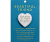 Heart Stone Card Beautiful Friend