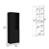 Wood Two Door Pantry Or Storage Closet