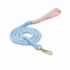 Luxe Royal Leather Rope Leash and Collar Set