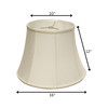 White Monay Shantung Silk Bell Lamp Shade