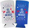Funny Patriotic Slim Can Coolers