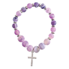Bracelet Woman Of God Lavender W/Cross