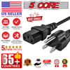 AC Power Cord 10Ft 2 Prong US Male to Female Extension Adapter 16AWG/2C 125V 13A