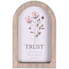 Framed Arch Floral Trust In The Lord