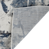 2' X 3' Ivory Teal And Black Abstract Area Rug