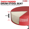 Drum Throne Padded Adjustable Guitar Stool Drummer Seat for Adults & Kids 