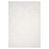 4' X 6' Ivory And Off White Geometric Area Rug