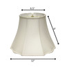 White Monay Shantung Silk Bell Lamp Shade