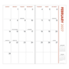 2027-2028 Pink Kitty Club Small Monthly Pocket Planner