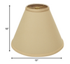 13" Slate Grey Deep Cone No Slub Lampshade