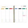 2027 Pastel Plaid Medium Weekly Monthly Planner
