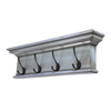 Wood Four Hook Wall Mount Coat Rack
