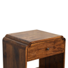 Solid Wood Scalloped Edge One Drawer Nightstand