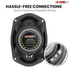 6x9 Car Speaker 800W  Pair 4Ohm 4 Way Coaxial Speaker w Super Tweeter Universal Fit