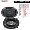 6x9 Car Speaker 800W  Pair 4Ohm 4 Way Coaxial Speaker w Super Tweeter Universal Fit