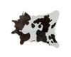 24" X 36" Salt And Pepper, Black And White Calfskin - Area Rug