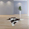 24" X 36" Salt And Pepper, Black And White Calfskin - Area Rug