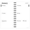2027 Blue Streak Small Weekly Monthly Planner