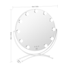 11 Bulb Round Vanity Mirror - Avalanche