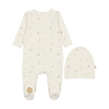 Nature's Print Footie & Hat Set