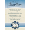Cross Figure With Card Baptism Resin