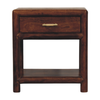 Chestnut Wood Square One Drawer Nightstand