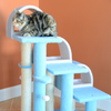 Real Wood 38" High Ivory Cat Step Stairs ramp, Cat Sratcher