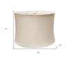 Snow Linen Drum Lamp Shade