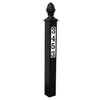 Lighted Address Post With Decorative Finial 