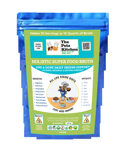 Super Food Broth One & Done* Vitamin, Mineral & Enzyme The Petz Kitchen Dogs Cats
