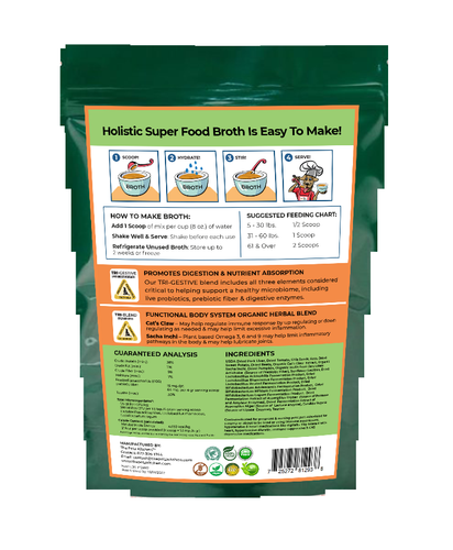 Super Food Immune Support* Base Broth - The Petz Kitchen Dogs & Cats - 725272612873