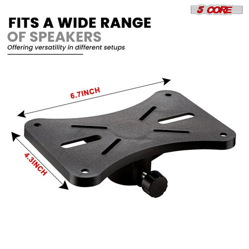 Speaker Stand Tripod Floor Short Adjustable DJ Studio Monitor Stands Pole Mount