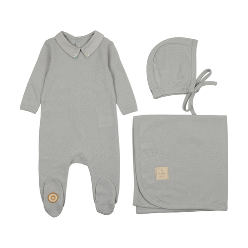 Textured Elegance Layette Set, Boys