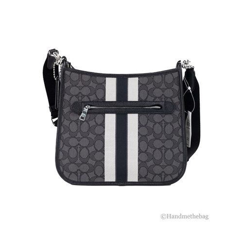 Coach Dempsey Black Patch File Crossbody Bag