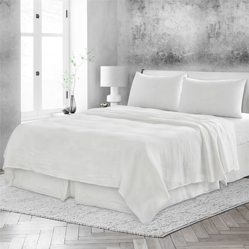 Four Piece Linen Twin Sheet Set