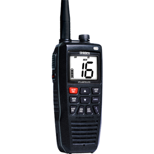 Uniden Atlantis 275 Floating Handheld VHF Marine Radio - 050633501887