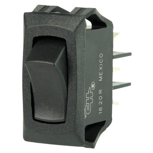 BEP Curved SPDT Mini Rocker Switch - 12V - ON/ON - 870216046273