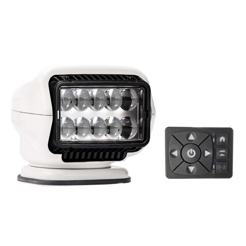 Golight Stryker ST Series Permanent Mount White 12V LED w/Hard Wired Dash Mount Remote - 793523000830