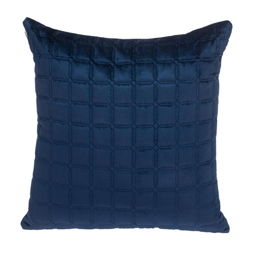 Navy Blue Quilted Decorative Throw Pillow - 808230111516