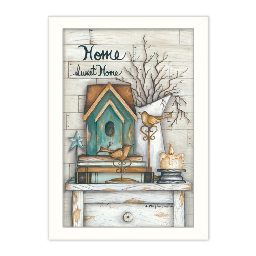 Home Sweet Home 5 White Framed Print Wall Art - 606114040804