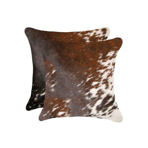 Salt And Pepper Cowhide Pillow 2 Pack - 614486175208