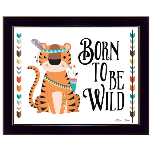 Born To Be Wild 1 Black Framed Print Wall Art - 606114059202