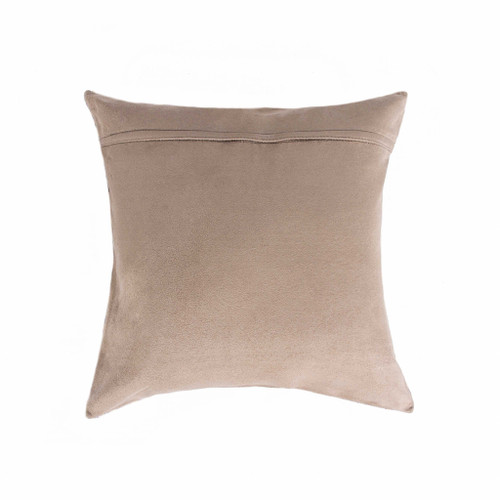 18" X 18" X 5" Brown And White Cowhide Pillow - 689211824720