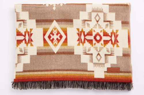 Ultra Soft Earthy Southwest Handmade Reversible Throw Blanket with Fringe - 606114086703