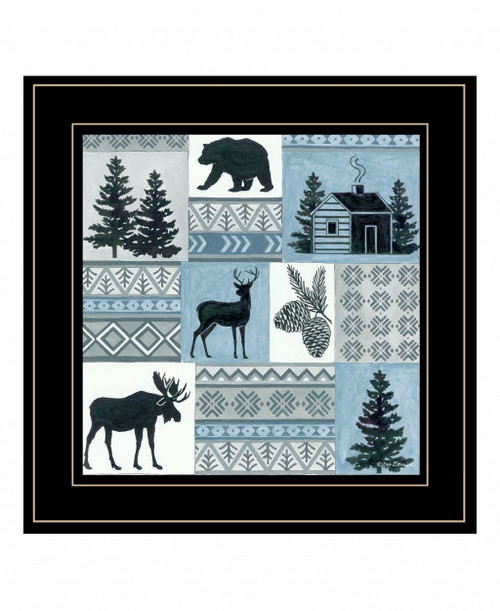 Cabin In The Woods 3 Black Framed Print Wall Art - 606114050759