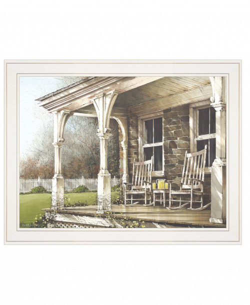 Sunday Afternoon 1 White Framed Print Wall Art - 606114048718