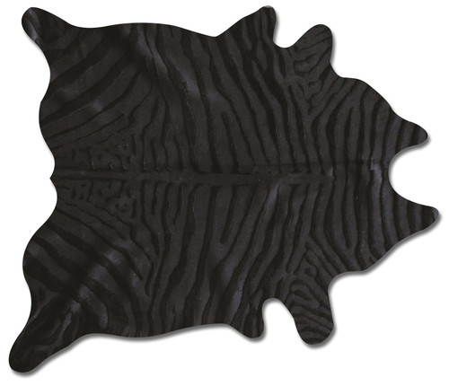 72" X 84" Black Cowhide - Rug - 689805004590