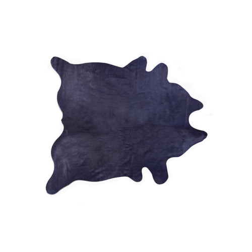 72" X 84" Navy Cowhide - Rug - 614486173150